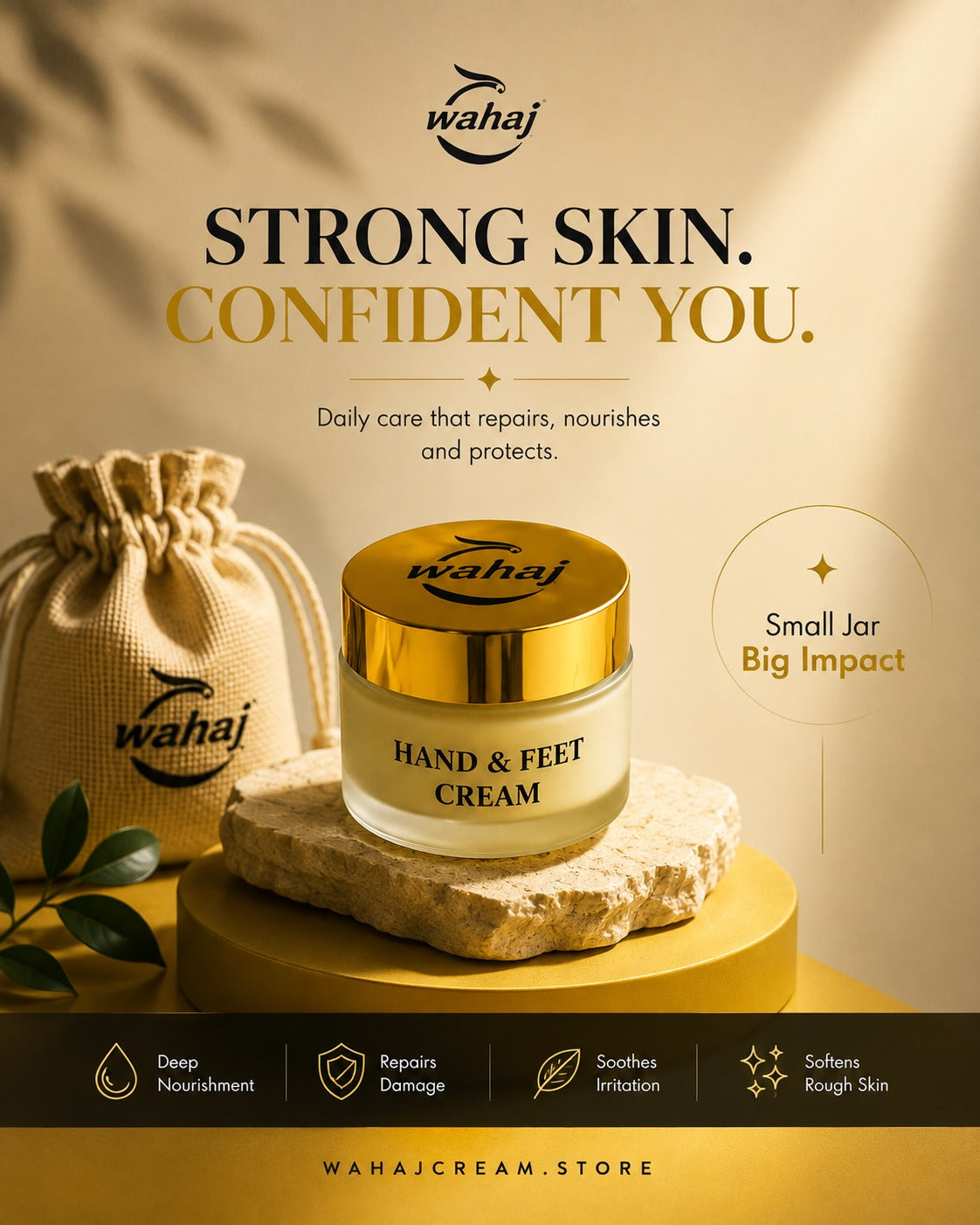 Wahaj Hand & Feet Cream - Small Jar Big Relief