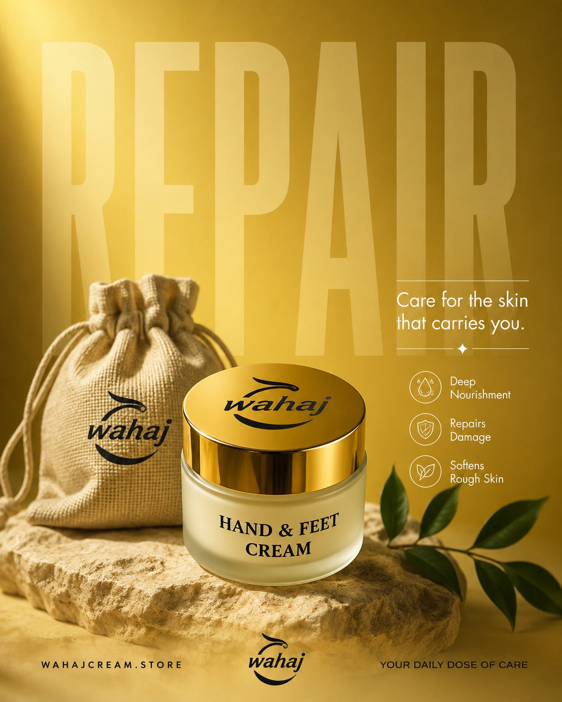 Wahaj Hand & Feet Cream - Small Jar Big Care
